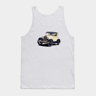 Ford Model A car in cream Tank Top